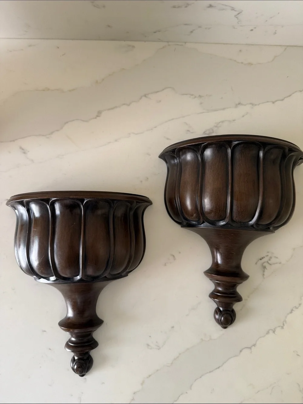 Vintage 1975 Syroco Wall Sconces Set of 2